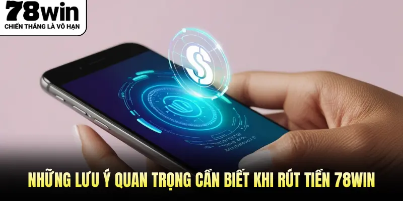 Những lưu ý quan trọng cần biết khi rút tiền 78Win
